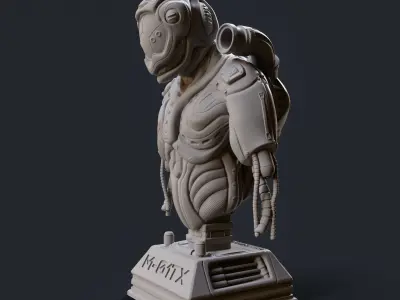 Astronaut Sci Fi 3D model