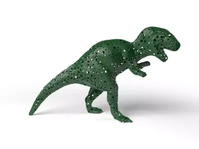TRexDinosaur Voronoi Low-poly 3D model