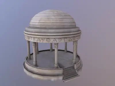Greek Dome Low-poly 3D model