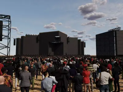 Big Festival Stage Design 3D model