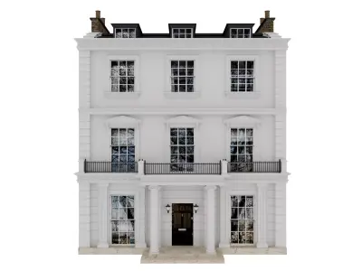 London houses 4 3D model
