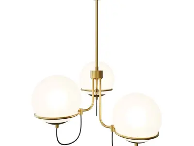 Aeron 40 Pendant White - Nordlux Free 3D model
