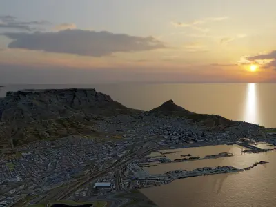 Cape Town  Landscape 3D model