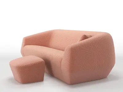 Uncover Large Sofa 3D model