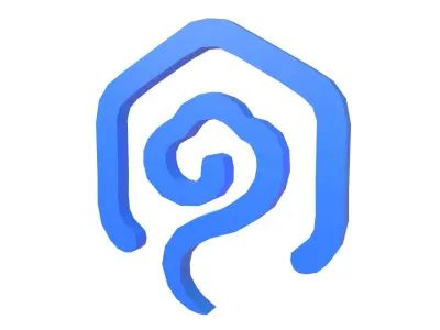 Ruyi Coin v1 001 Low-poly 3D model