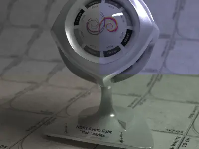 Flat 10x1 Rectangle 4k Synth HDRI Texture