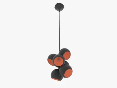 A Modern Cluster light hang lamp 3D model