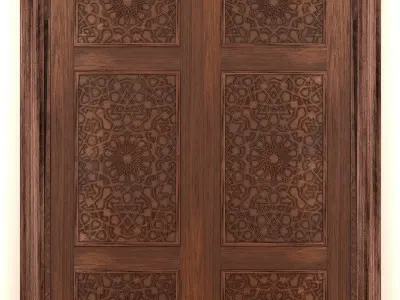 Islamic patterned door 3D model