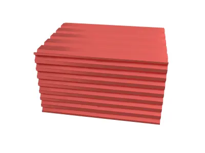 Pile Of Profiled Sheet v1 004 Low-poly 3D model