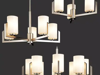 DART CHANDELIER Low-poly 3D model