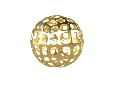 Abstract Sphere Ball v1 001 Low-poly 3D model