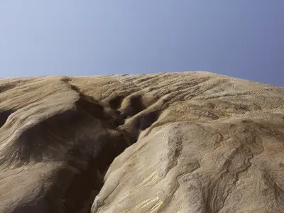 Cliffs Surface Mountain Desert Terrain Landscape PBR Low Poly 06 Low-poly 3D model