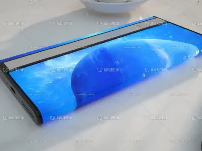 XIAOMI MIX Alpha---C4D modeling rendering 3D model