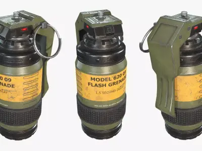 Sci Fi Grenade Low-poly 3D model purchase