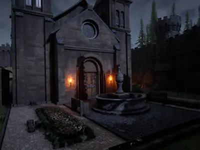 Sighiskor Village - Full Set Low-poly 3D model