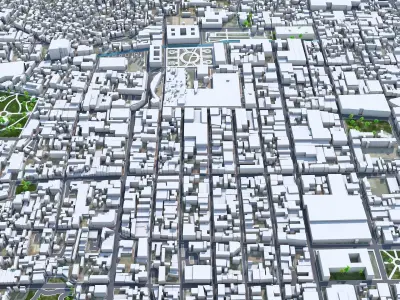 Toluca de Lerdo Mexico 35km AI Low-poly 3D model