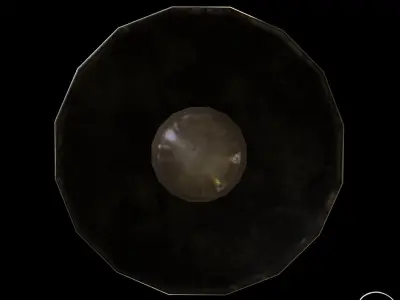 Industrial indoor Lamp Low-poly 3D model