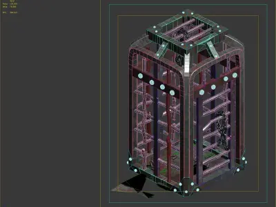 cage metal 3D model