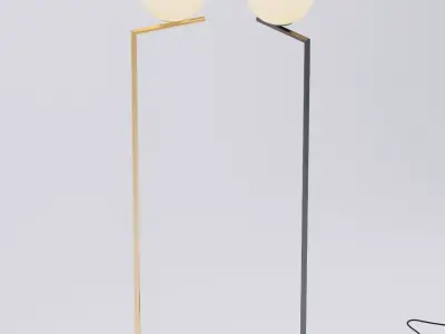 EQLigh floor lamp with ball 3D model