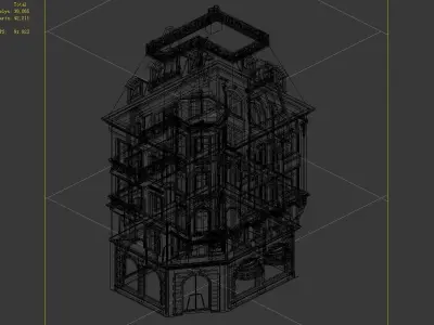 Different dimension - building - bank building 3D model
