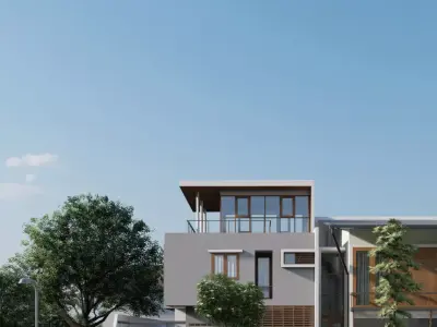 Box House Exterior 3D model