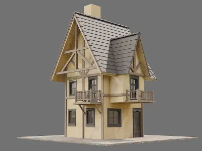 Wood Game Hause 3 3D model