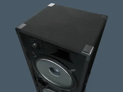 PA Speaker Low-poly 3D model