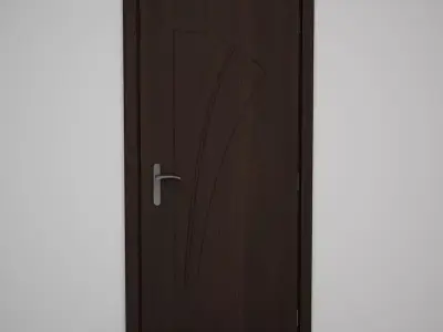 CGAxis Door 3D model 2