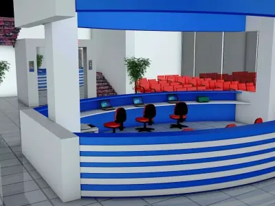 Hospital Floor 3D model