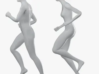  Animated Simple, and Detailed Female Mannequins 