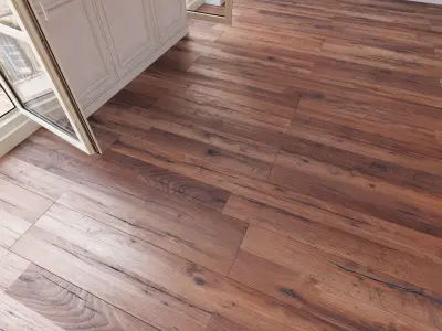 Wooden floor 20 WITHOUT PLUGINS 3D model