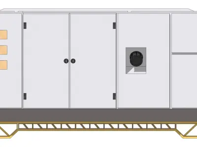 Sci-Fi Generator Futuristic Energy Power Unit 002 3D model