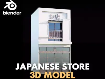 japanese store 3D model
