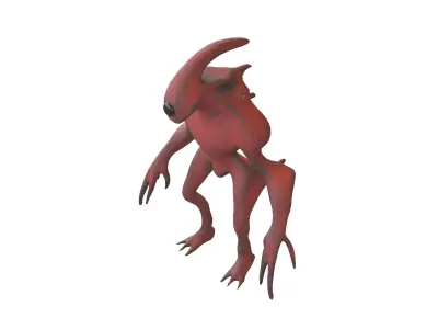 Aliens Monster v3 005 Low-poly 3D model