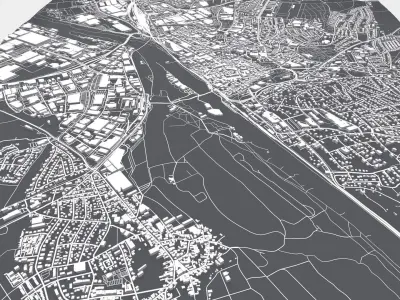 Cityscape Schweinfurt Germany 3D model