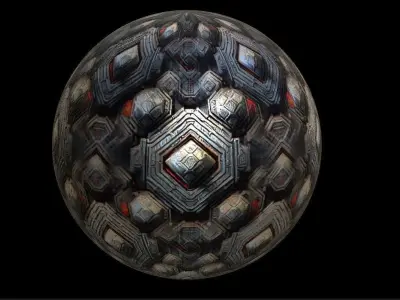 PBR Sci-Fi Seamless Realistic Material SBSAR 4k Texture 046 Texture