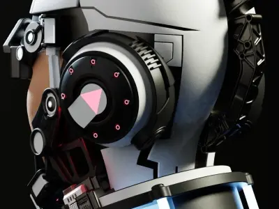Sci-fi Character Cyborg 002 3D model