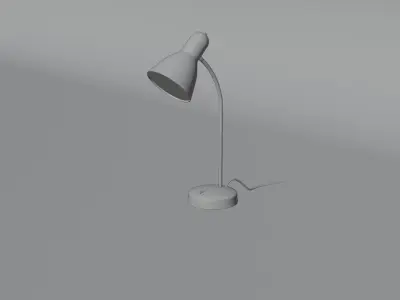 Lamp-Low poly table lamp with shade Low-poly 3D model