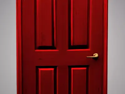Red door 3D model