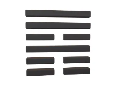 I Ching Hexagrams 53 jian v1 001 Low-poly 3D model