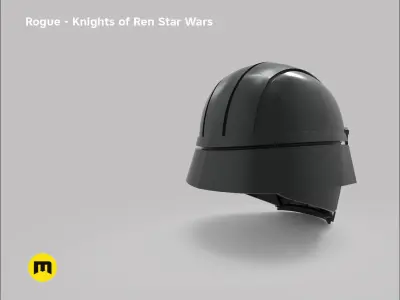 Rogue helmet - Knights of Ren - Star Wars universe 3D print model
