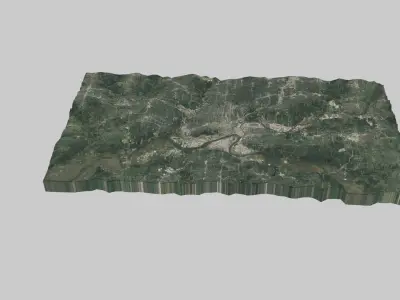 Kansas City Low-poly 3D model