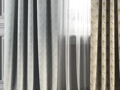 Curtain Set 157 3D model