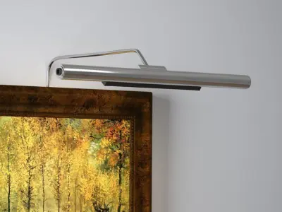 Battery Operated Wall Mounted Picture Light - 3 Colour 3D model