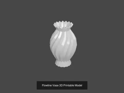 Modern Vase Collection 3D Printable Decorative Set 3D Model Pack
