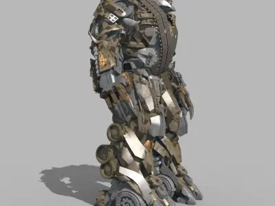 Megatron  Ressurection - 3d animated transformer model 3D model
