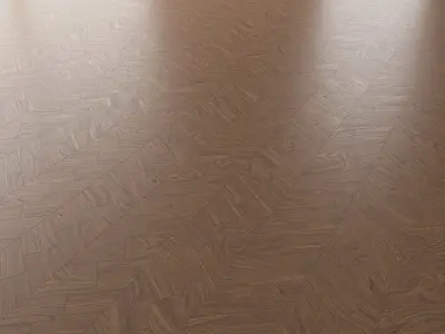 Parquet Oak Black Walnut Firestop set 6 3D model