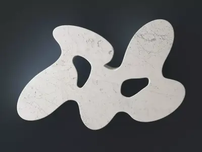 Quark5E coffee table made of wood 3D model