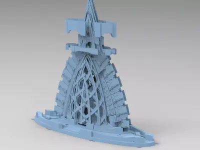Dune Machine eclipse tower  3D model