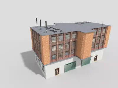 city building 7 Low-poly 3D model